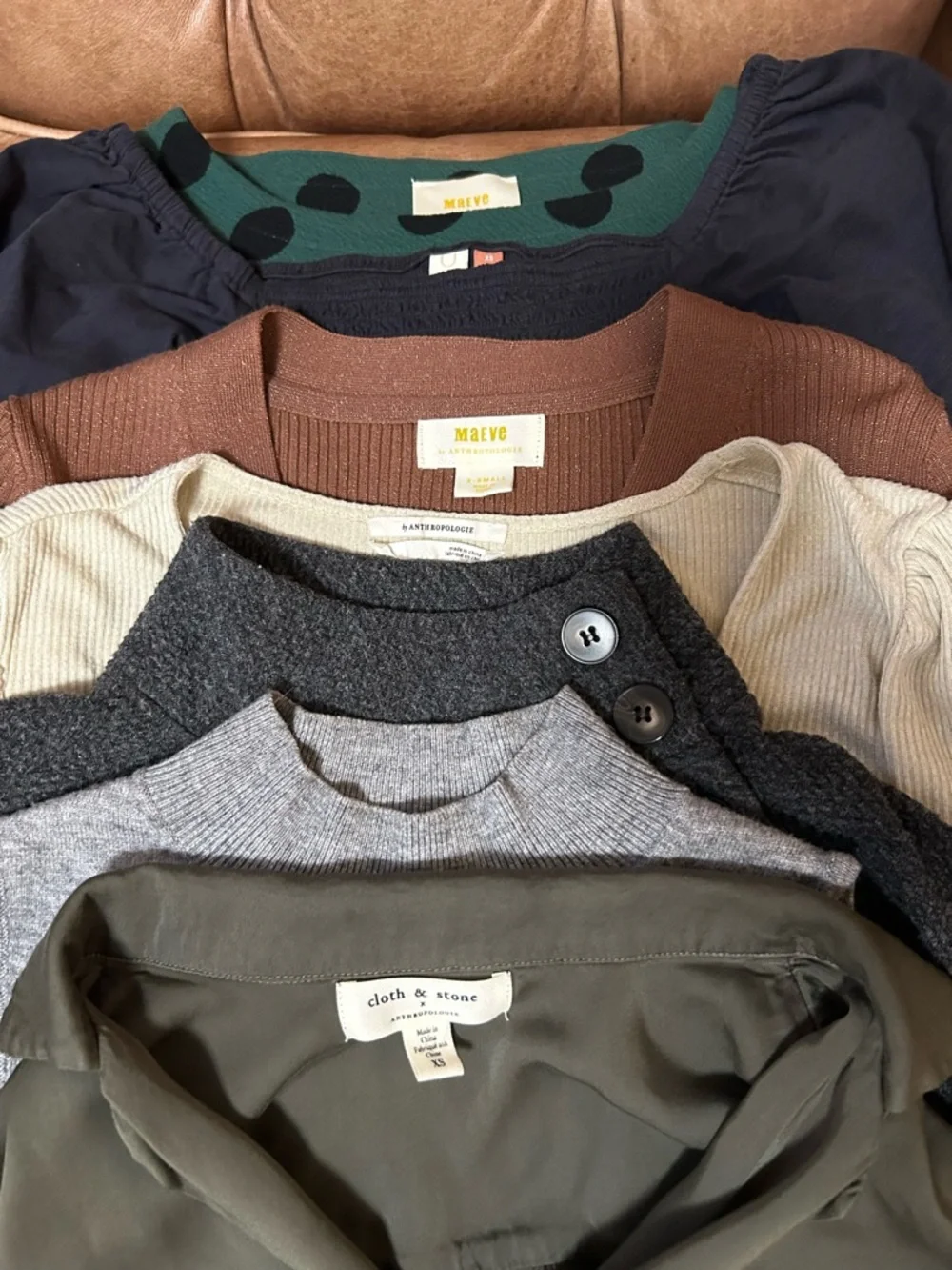 7 for $70! Anthropologie Tops - XS - Picture 1 of 16